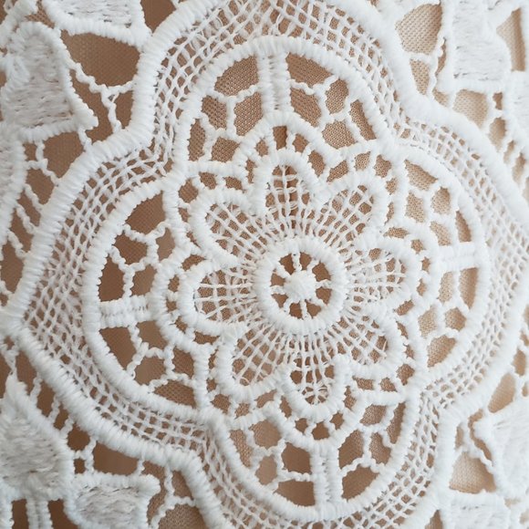 NWT Wedding lace nude dress Sz 6 - Picture 5 of 11